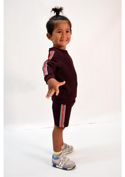 Erkek Çocuk Şerit Detaylı Siyah Alt-Üst Takım fiyatları