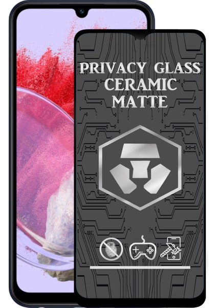 Caseart Samsung Galaxy M34 Tam Kaplayan Mat Seramik Nano Esnek Hayalet Ekran Koruyucu