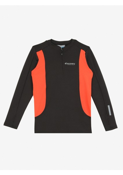 Discovery Expedition Siyah Erkek Çocuk Hakim Yaka Blok Sweatshirt D3WB-SWT24