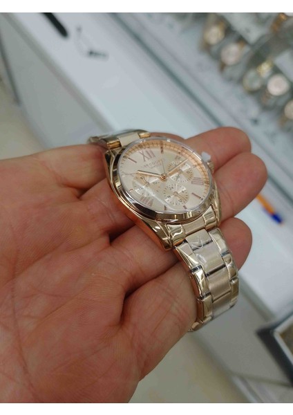 Orjinal Lee Cooper 5 Atm Süper Metal Dual Takvim Kadın Kol Saati