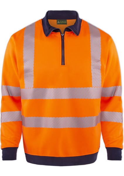 Olympus Contrast Safety 1/4 Zıp Polo Yaka Sweatshırt