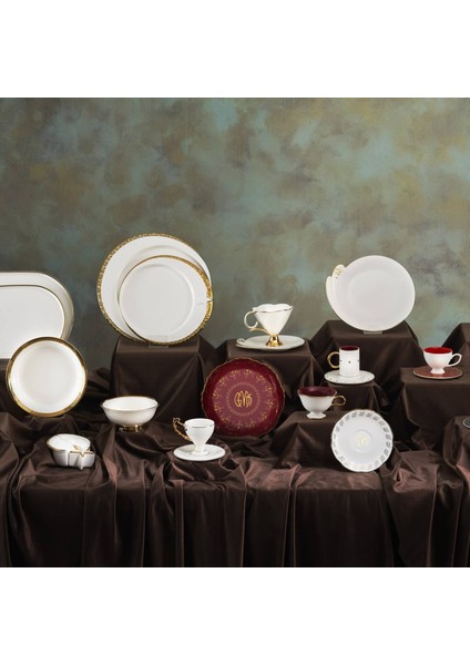 Cumhuriyet Yüzyılı Tulu Pasta Tabaklı Çay Takımı fırsatları