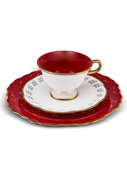 Cumhuriyet Yüzyılı Tulu Pasta Tabaklı Çay Takımı indirimleri