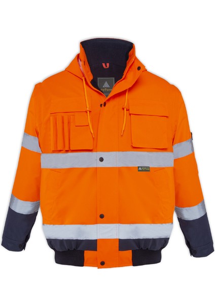 Olympus Multı Hı-Vıs Two-Tone 2 In 1 Bomber Jacket