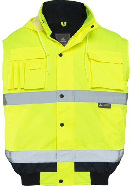 Olympus Multı Hı-Vıs Two-Tone 2 In 1 Bomber Jacket