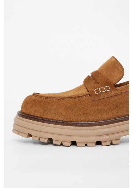 Kadın Tütün Süet Deri Loafer Ayakkabı 33 52107 Bn Ayk SK23/24 fırsatları