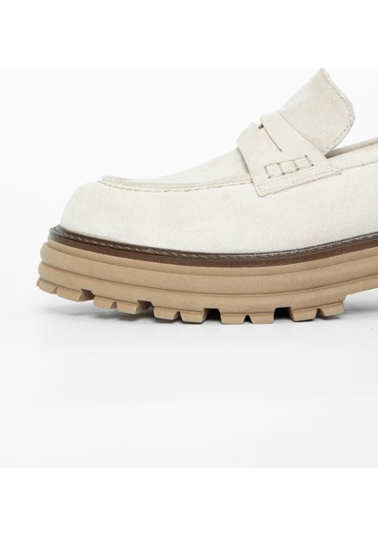 Kadın Bej Süet Deri Loafer Ayakkabı 33 52107 Bn Ayk SK23/24 fırsatları