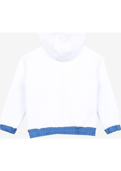 Beyaz Kız Çocuk Bisiklet Yaka Baskılı Sweatmont D3WG-SWT11 modelleri