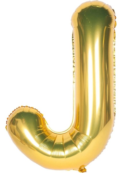 Folyo Balon Parti Süsleme Malzemesi 40 Inç 1 Metre Büyük Boy Harf Altın Renk