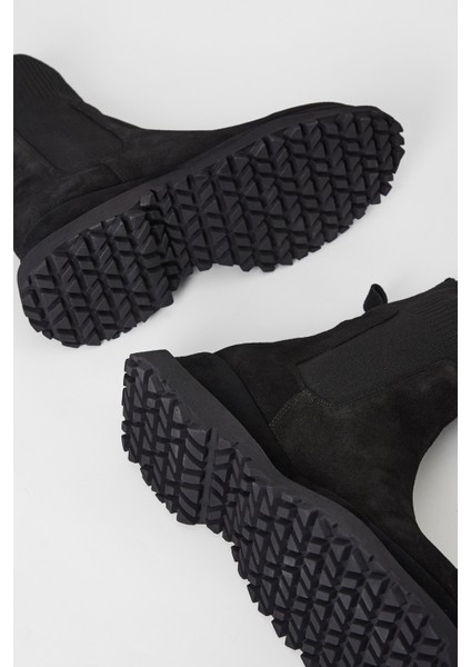 Kadın Siyah Süet Deri Casual Bot 33 7801 Bn Bot SK23/24 indirimleri