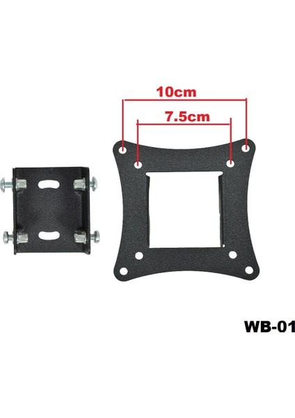 Wb-01 Kademeli Sabit Tvmonitör Askı Aparatı 19"-27"