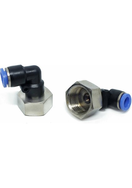 1/4 " - 12 Dişi Döner Dirsek Bağlantı Nipel PLF12-G02 10 Adet