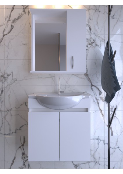 Beyaz Banyo Dolabı