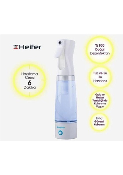 HEİFER DEZENFEKTAN %100 DOĞAL DEZENFEKTAN EV İÇİN GÜVENLİ KULLANIM KÖTÜ KOKULARI GİDERİR HAZIRLAMA SÜRESİ SADECE 6 DAKİKA