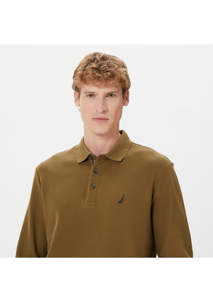 Nautıca Erkek Yeşil Classıc Fıt Uzun Kollu Polo K37351T.3CF