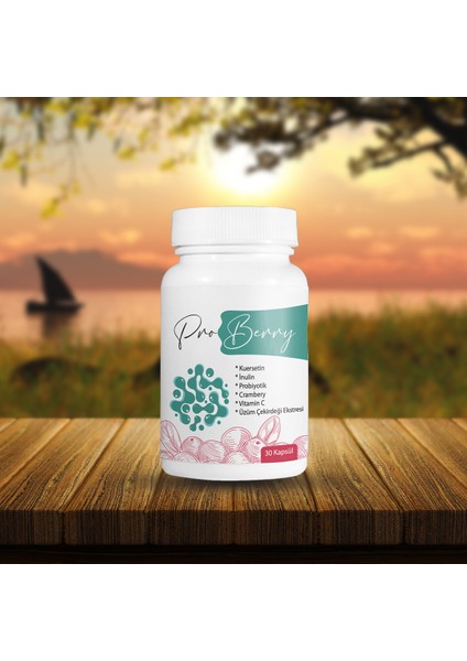 Proberry 30 Kapsül (Probiyotik, Turna Yemişi Ekstresi, Kuersetin Ve Inülin Içeren Gıda Takviyesi) fiyatları