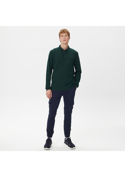 Nautıca Erkek Yeşil Classıc Fıt Uzun Kollu Polo K37351T.3KF