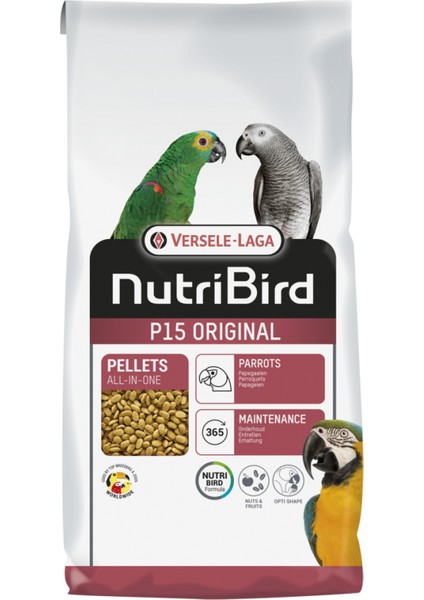 1kg P15 Original Papağan Pelet (Açık) Yem