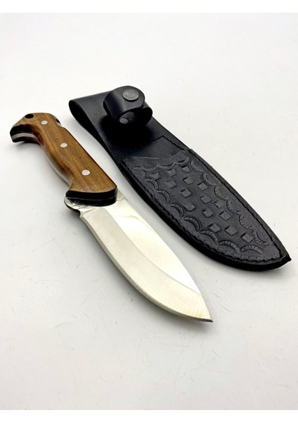 El Yapımı Kılıflı Siyah -Kahverengi Renk Çeşitli Paslanmaz Çelikten Kamp Bıçağı 24,5 cm Uzunluğunda Doğa Bıçağı modelleri