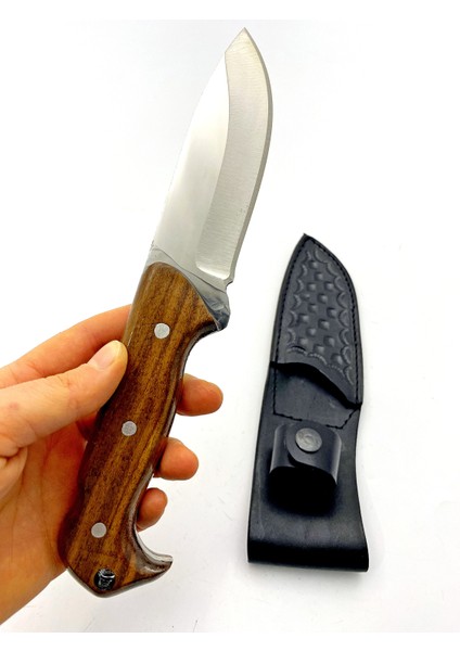 El Yapımı Kılıflı Siyah -Kahverengi Renk Çeşitli Paslanmaz Çelikten Kamp Bıçağı 24,5 cm Uzunluğunda Doğa Bıçağı indirimleri