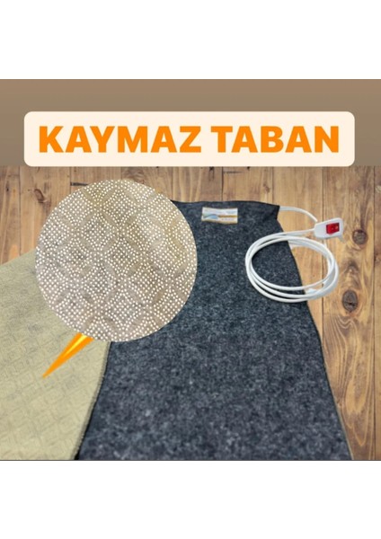 Kaymaz Taban Yeni Nesil 140 x 200 cm Keçeli Halı Altı Isıtıcı