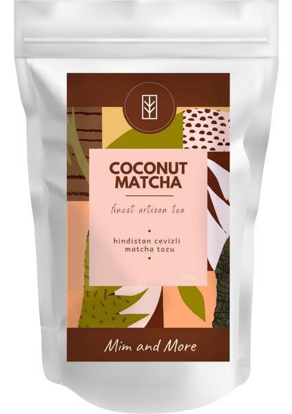 Coconut Matcha - Hindistan Cevizi Aromalı Matcha, 100 gr