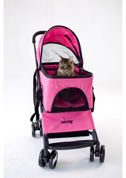 Flatiron Kedi & Köpek Arabası Pembe 70X45X91 cm