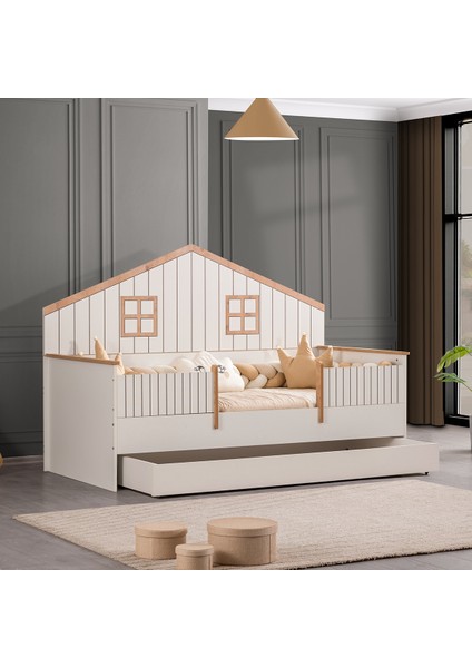 Montessori Karyola, Brüksel Yavrulu Montessori Yatak + 1 Adet Comfort Yatak