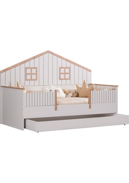 Montessori Karyola, Brüksel Yavrulu Montessori Yatak + 1 Adet Comfort Yatak