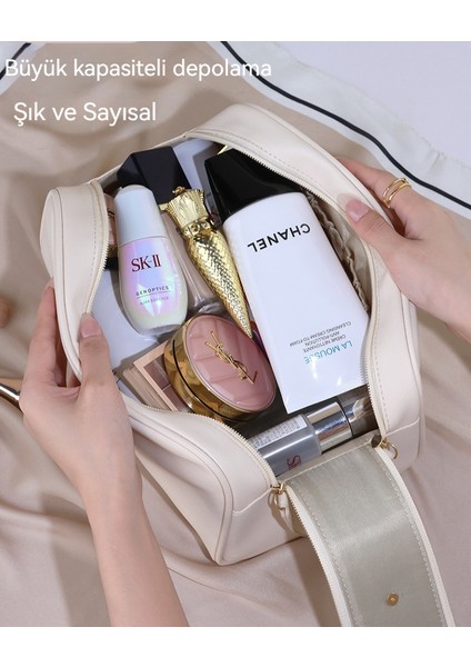 Çift Fermuarlı Cilt Bakım Ürünü Taşınabilir Saklama Çantası (Yurt Dışından) fırsatları