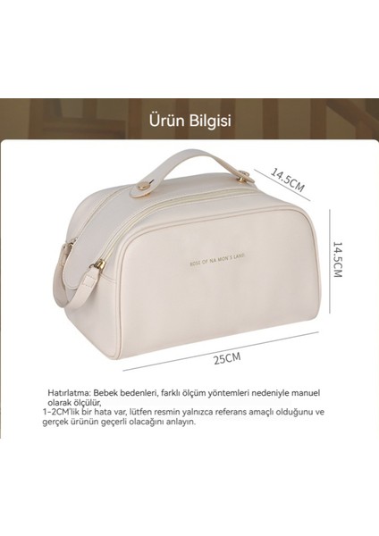 Çift Fermuarlı Cilt Bakım Ürünü Taşınabilir Saklama Çantası (Yurt Dışından) indirimleri