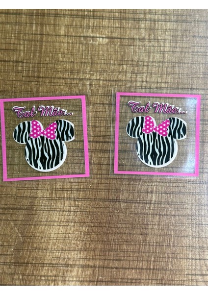 6x6 cm Ikili Yazılı Arma Yama Dikiş Çanta Aksesuarı