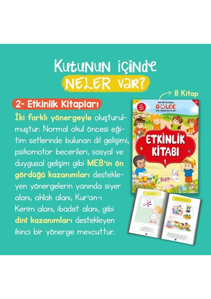 Dini Eğitim Odaklı Gülce Okul Öncesi Seti (Öğrenci Seti)