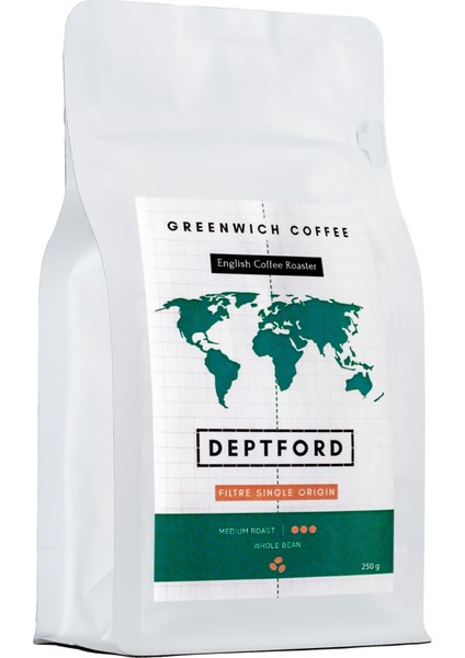 Deptford Filtre Kahve Çekirdek Kahve 250 gr ( %100 Arabica )