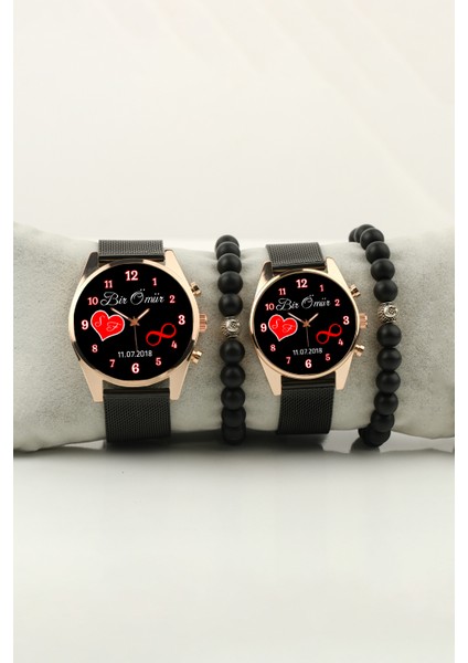 Sevgili Isimler Baş Harfler Sonsuzluk Kişiselleştirilebilir Kadın Kol Saati ve Erkek Kol Saati Bileklik Hediye