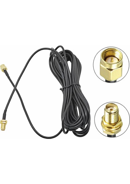 Rg174 Sma Erkek Dişi 5M Kabl0 50 Ohm Altın Kaplama Rf Uzatma Wifi 3G Koaksiyel Kablo