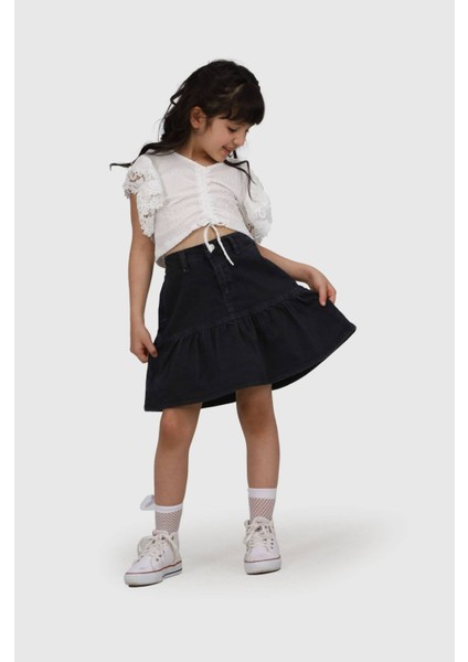 Büzgülü Krinkıl Bluz Kot Etek fiyatları