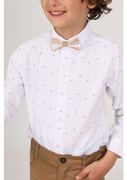 1-4 Yaş Polo Desen Papyonlu Ceketli 3 Lü Çocuk Takım indirimleri