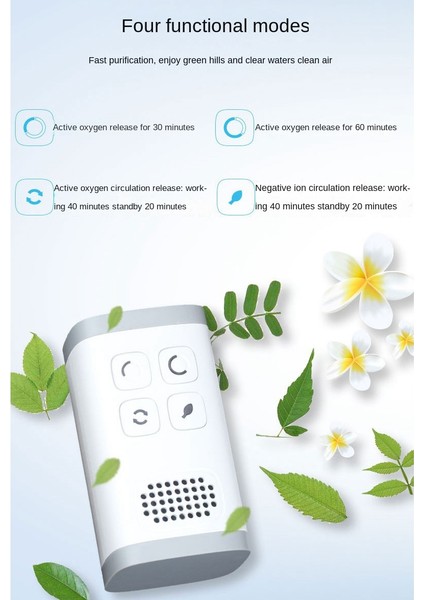 Mini Hava Temizleme Cihazı Ozon Jeneratörü Arıtma Ev Banyo Tuvalet Koku Giderici Pet Koku Giderici Hava Ionizer Abd Plug (Yurt Dışından)
