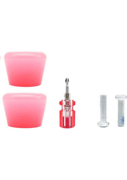 Adet Paten Fren Tek Sıra Tekerlekli Paten Silindirli Fren Blokları Ayak Tıpaları Paten Uygulama Eğitim Yardımları, Jöle Pembe (Yurt Dışından)