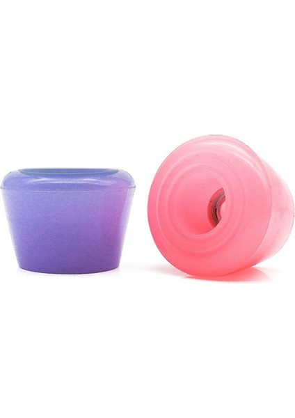Adet Paten Fren Tek Sıra Tekerlekli Paten Silindirli Fren Blokları Ayak Tıpaları Paten Uygulama Eğitim Yardımları, Jöle Pembe (Yurt Dışından)