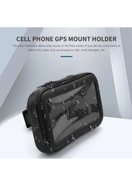 Motosiklet Bisiklet Gidon 5.5 Inç Su Geçirmez Çanta Kılıf Cep Telefonu Gps Montaj Tutucu (Yurt Dışından) fırsatları