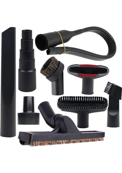 Shop Vac Için 9 Adet Üniversal Vakum Ataşmanları - 2 1/2 Inç - 1 1/4 Inç Shop Vac Hortum Adaptörü, Vakum Zemin Fırçası Aracı (Yurt Dışından)