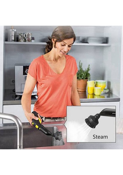 Yuvarlak Fırça Düz Fırça Kafası Karcher Sc1 Sc2 Sc3 Sc4 Buharlı Temizleyici Süpürgesi Için Büyük Yuvarlak Fırça Temizleme Fırçası (Yurt Dışından)