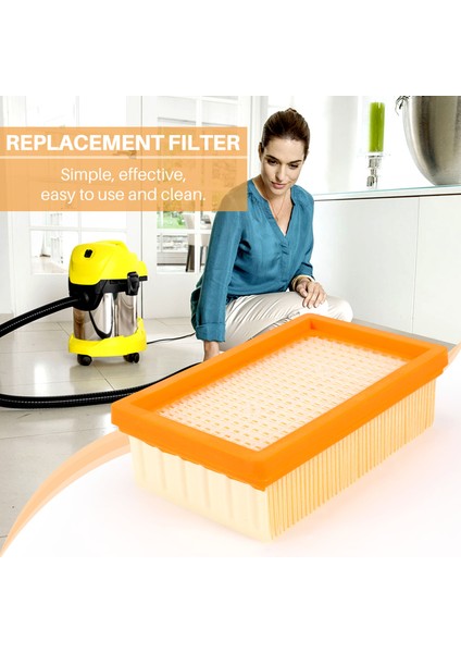 3 Adet Elektrikli Süpürge Filtre Değişimi Karcher Düz Pilili Mv4 Mv5 Mv6 Wd4 Wd5 Wd6 P Premıum Wd5 (Yurt Dışından)