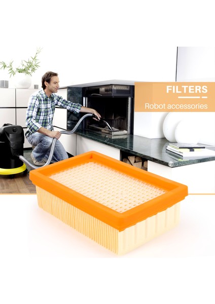 3 Adet Elektrikli Süpürge Filtre Değişimi Karcher Düz Pilili Mv4 Mv5 Mv6 Wd4 Wd5 Wd6 P Premıum Wd5 (Yurt Dışından)
