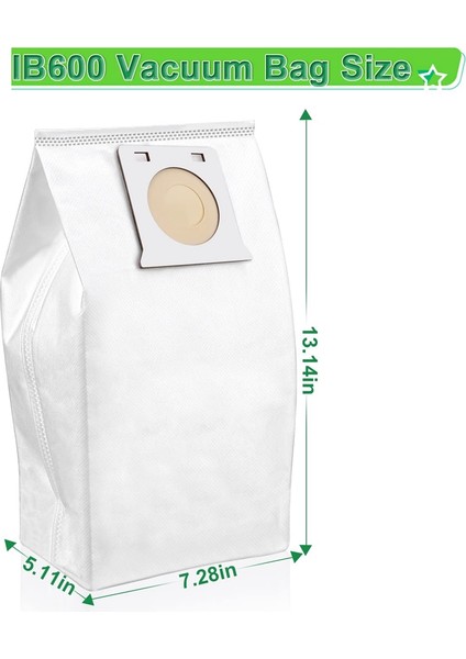 IB600 Yedek Toz Torbası Kenmore IB600 BU4022 BU4050 BU4023 Elektrikli Süpürge Aksesuarları Vakum Torbası (Yurt Dışından)