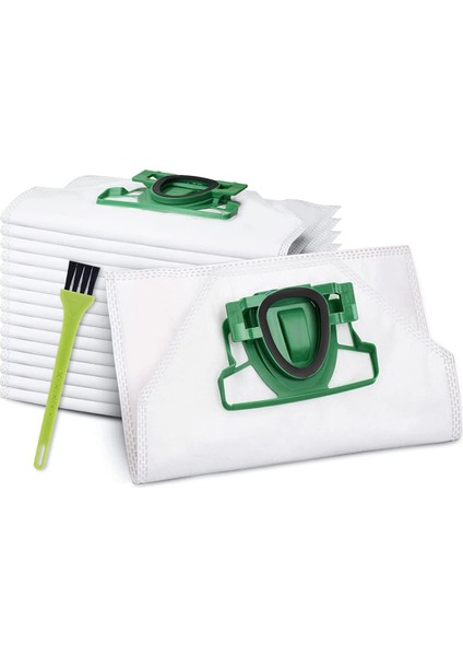 Vorwerk Kobold VK200 FP200 Elektrikli Süpürge Için 16 Adet Yedek Çanta, Toz Temizleme Torbaları Aksesuarları Kiti (Yurt Dışından)