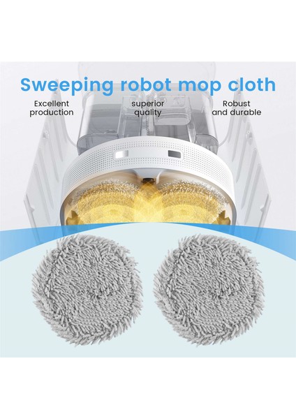 Adet Dreame Bot W10/W10 Pro Paspas Bezi Yedek Parça Robotlu Süpürge Paspas Bezleri Yedek Aksesuarlar (Yurt Dışından)