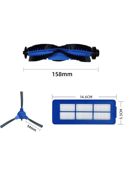 Eufy Robovac 11S Max, 15C Max, 30C Max, G20, G30, G30 Edge, G10 Hibrit Elektrikli Süpürge Parçaları Için Ana Yan Fırça Filtresi (Yurt Dışından)